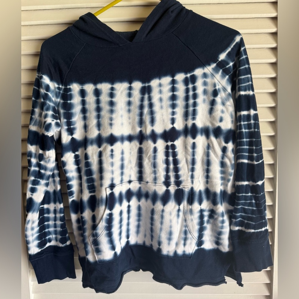 Girls 10-12 pullover hoodie tie dye lightweight